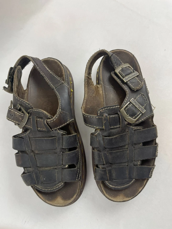 Zapatos Dr. Martens, Mujer Talla 11, Cuero Marrón, Gamuza, Vintage, Hebilla Foto 2 de 4