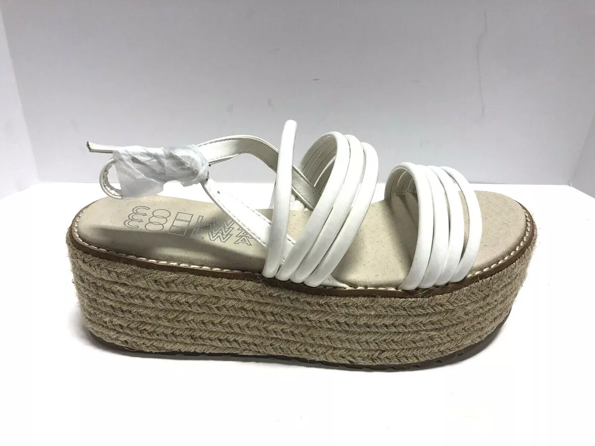 Coolway Women s Cessy White Platform Sandals Size EUR40 US 8M eBay