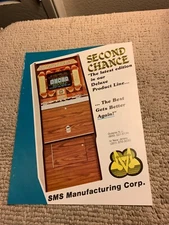 11- 8 1/4” Second chance SMS 1986 arcade game AD FLYER