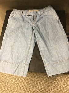 calvin klein denim capris
