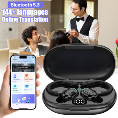 Bluetooth Translator Earbuds 144 Language Real Time Two-Way Ai Smart Translation