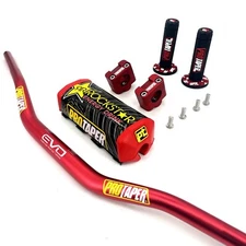ProTaper Evo Dirt Bike Fat Bar Handlebars  1 1/8'' Grips Pad Motorcycle bars ATV