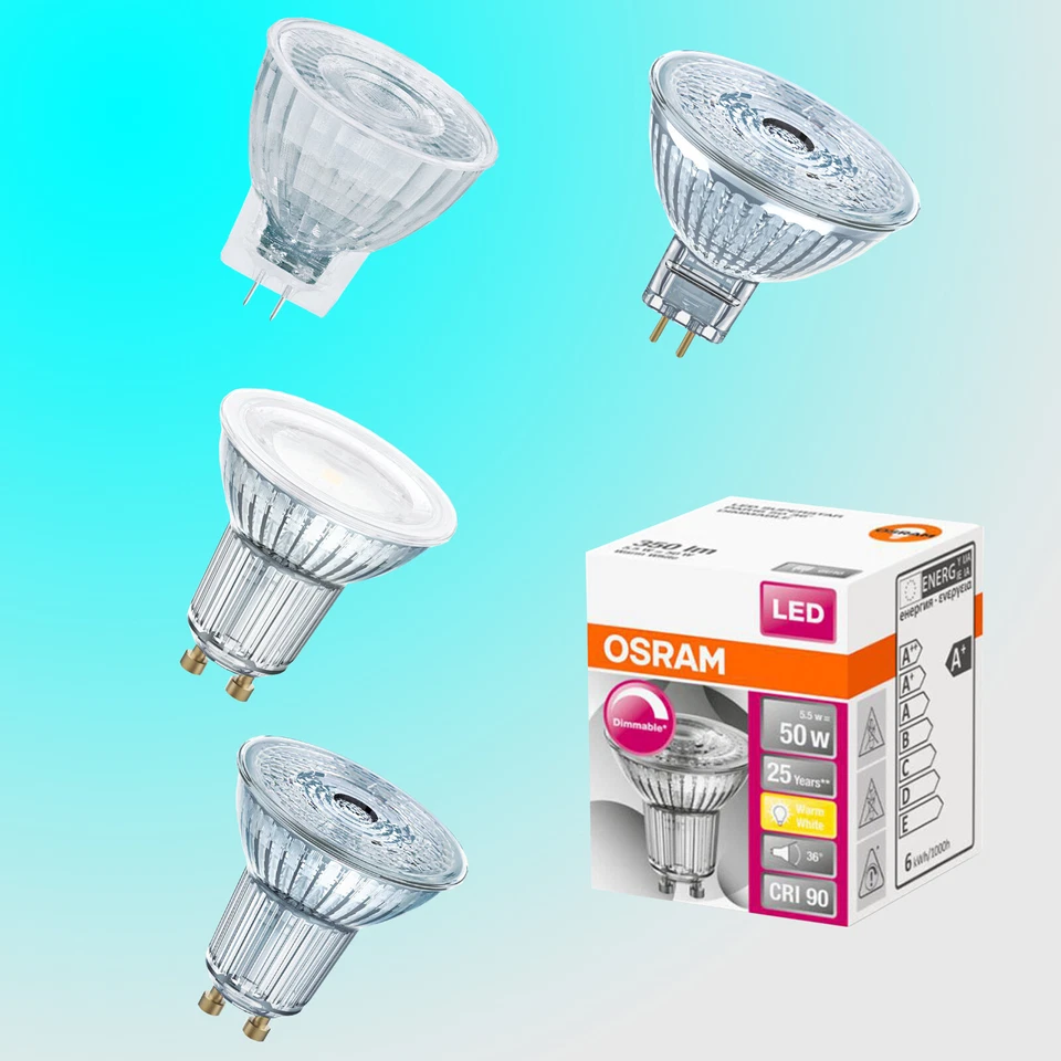 Osram Ledvance Parathom LED MR11 MR16 12V 230V PAR16 Gu4 Gu5.3 Gu10 dimmbar weiß