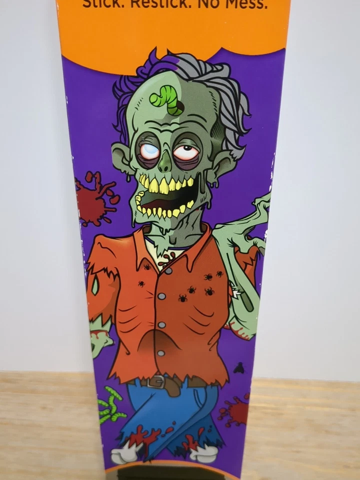 HALLOWEEN ZOMBIE Decoraciones Movibles CALCOMANÍAS Pegatina Sello Pegatinas Usadas Foto 3 de 4