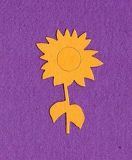 SUNFLOWER die cuts Scrapbook cards