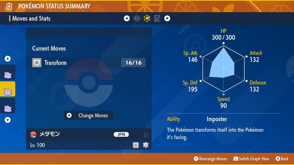 6IV Shiny Ditto Pokemon Giapponese Scarlatto E Viola Destiny Nodo - Foto 2