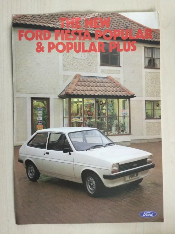 Folleto Ford Fiesta Popular y Popular Plus Dic In VGC FA fiesta 1980 Folleto Ford Fiesta Popular y Popular Plus Dic In VGC FA
