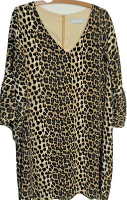 chinese dress ladies Anaya Mini Dress in Mila Leopard Brown main image 0
