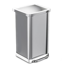 EconoHome 20 Gallon Stainless Steel Large Kitchen Trash Can with Foot Pedal