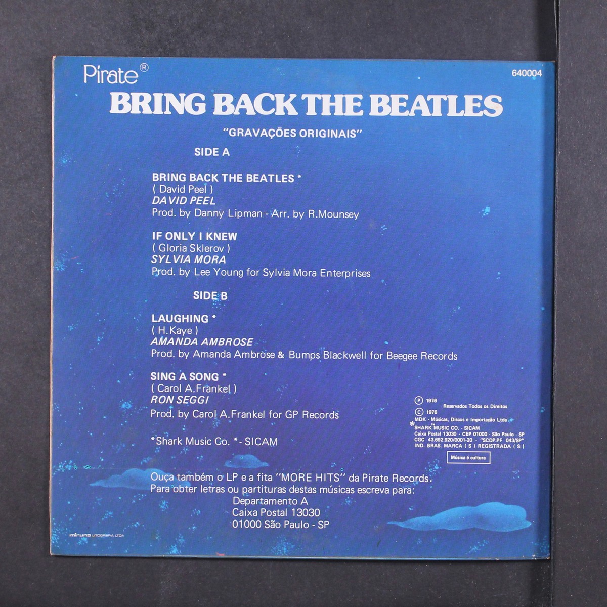 DAVID PEEL & OTHERS: bring back the beatles PIRATE 7