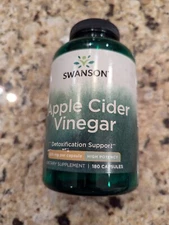 Swanson Herbal Supplements Apple Cider Vinegar 625 mg Capsule 180ct exp: 5/27