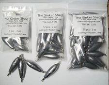 2 oz Trolling Sinker - #7 Nickel Crane Swivel - FREE SHIPPING