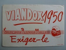 VIANDOX 1950 BOUILLON / BUVARD PUBLICITAIRE  ANCIEN