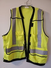 Safety Reflective Mesh Yellow Work Vest Size Fits Most
