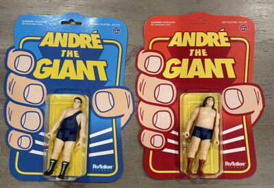 WWE ReAction Figures Andre The Giant w/Sling And And No Sling Super7 2x New