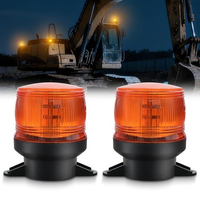 2PCS Amber Emergency Strobe Lights, 30 LED High Visibility Warning 