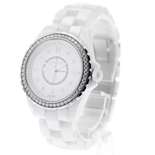 Chanel J12 H3110 33mm SS White Dial Quartz Watch #C2724