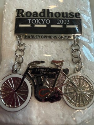  HARLEY DAVIDSON Owners Group HOG ROADHOUSE Tokyo Japan 2003 100th PIN - NOS!