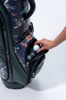 Ping Golf Cart Bag Mr.Ping Rider 9 in Navy Green 5way Divider 3.7