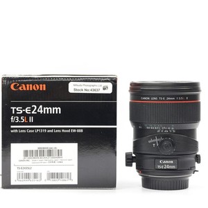Canon TS-E 24mm F3.5 L II Tilt Shift Lens Boxed STK: 43637