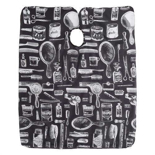 Capa impermeable para adultos corte de pelo salón peluquería tela envoltura peluquero vestido delantal - Imagen 5 de 8