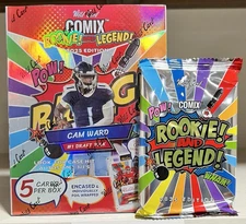 2025 Wild Card Comix Rookie And Legend NFL Football Sealed Hobby Box SINGLE PACK