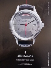Pubblicità stampa vintage ATELIER JALAPER!! " Orologio Elegante "