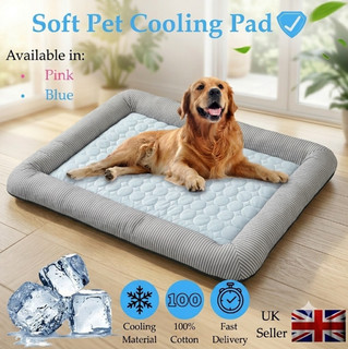 L/XL Large Self Cooling Mat Bed Pet Dog Cat Heat Relief Non-Toxic Summer Bed Pad