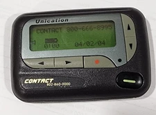MOTOROLA FLEX UNICATION PAGER BEEPER ALPHA GOLD VINTAGE COLLECTOR
