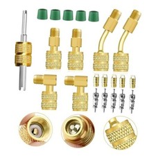R410A Mini Split Adapter Kit, 12PCS 5/16 Female to 1/4 Male Adapter HVAC