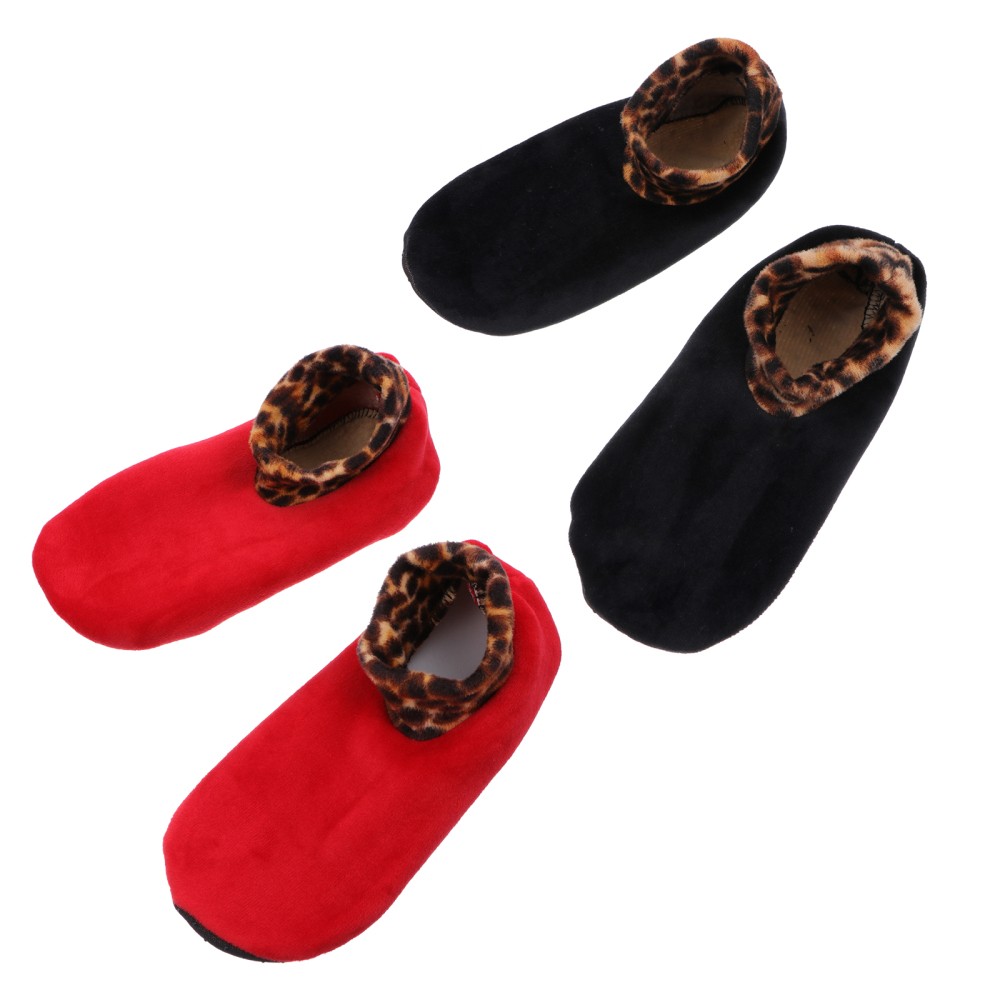 SAOLA 2 Pairs Chaussettes Antidérapantes Ajoutées À La Toison Aux Femmes De Sol