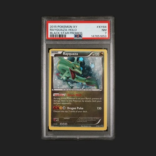 Rayquaza Holo Black Star Promo XY64 PSA 7