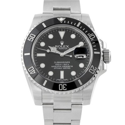 Rolex Submariner Date Black Dial Steel Watch 116610LN