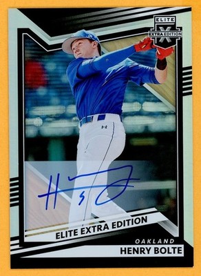 HENRY BOLTE 2022 Elite Extra Edition Autograph On-Card AUTO Rookie RC #56