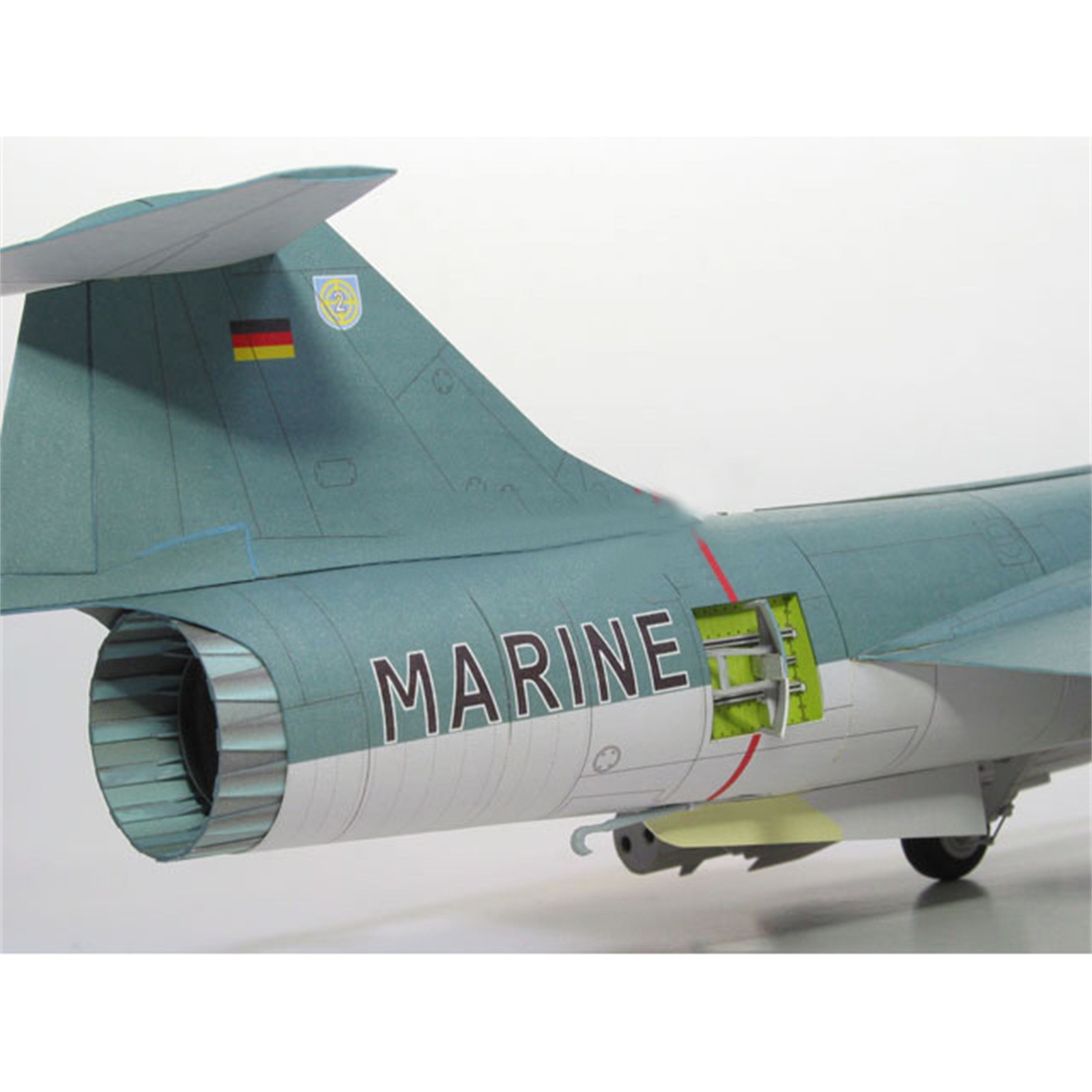 DIY 1/33 US F-104G Star Fighter Plane Paper Model Military Puzzle Kit Collection