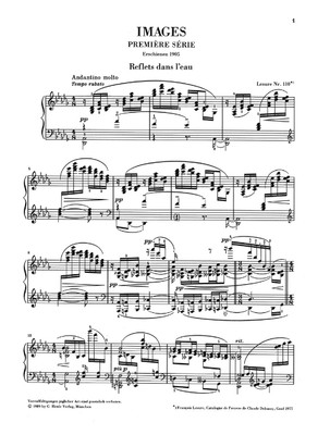 Claude Debussy Images - 1re Série Piano Solo