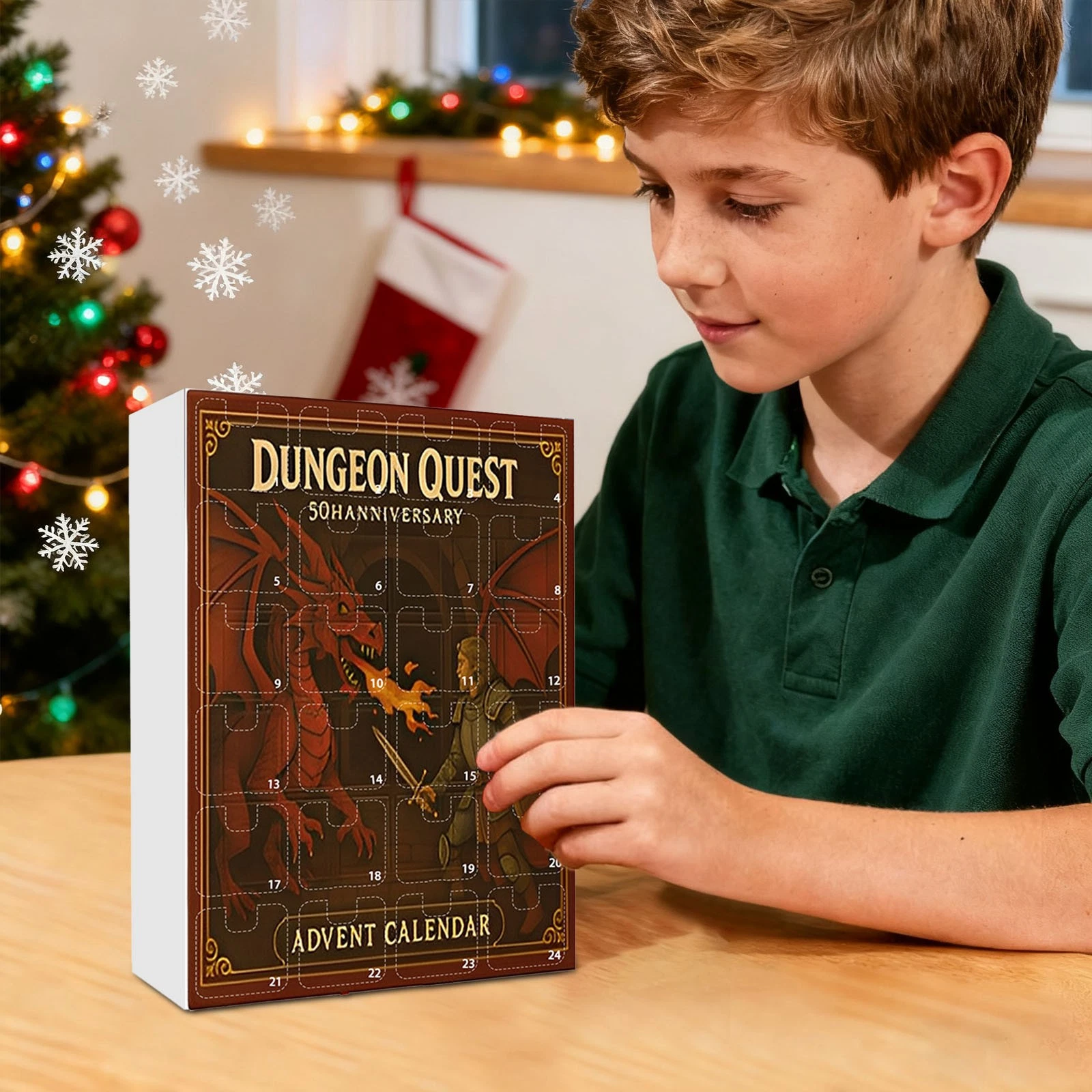 Dungeons & Dragons Advent Calendar 2025 2D Acrylic 24 Days Countdown Ornament