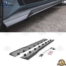 For 2024-2025 Ford Mustang Matte Black Side Skirts