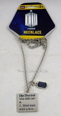 BBC The Doctor Who Dr Definition Pendant Mad Man With Box Necklace