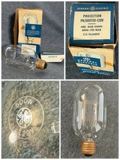 Vintage NOS General Electric 500W-T20 120V Projection Light Bulb Lamp - Works