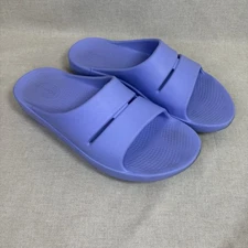OOFOS OOahh Sz 13 Womens 11 Mens Slip On Slide Recovery Sandals Purple