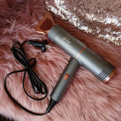 ELTA Fön Haartrockner 1500 Watt 3 Temperaturstufen Haarföhn Grau Rose Gold