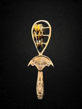 Egyptian Hathor Brass Sistrum Ritual Instrument Made in Egypt