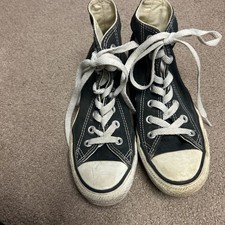 Converse All Star High Top Canvas Sneakers Black Unisex Men  s 3 Women  s 5