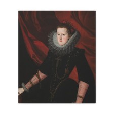 Pantoja de la Cruz, Juan - Margaret of Austria, Queen of Spain - Canvas Wall Art