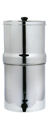 AquaHouse Compact Gravity Water Filter System 6LFluoride Filter, Stainless Steel
