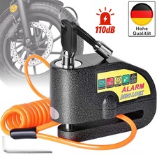 Motorrad Schloss Alarm Bremsscheibenschloss Bremshebelschloss + 2 Schl&uuml;ssel DE