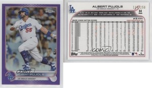2022 Topps Chrome Purple Refractor /250 Albert Pujols #84
