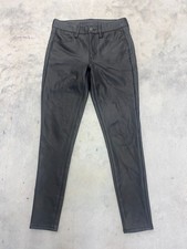 American Eagle Outfitters Pants Womens 4 Black Faux Leather Stretch Skinny Fit