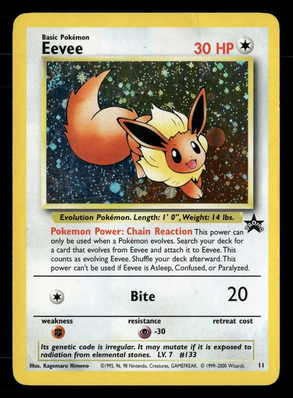 Eevee Holo WoTC Promo 11/53 HP Pokémon TCG